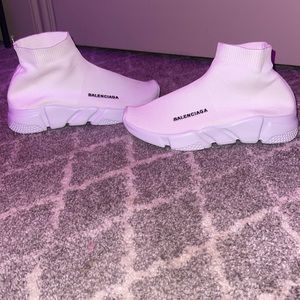 MEN'S SPEED 2.0  RECYCLED KNIT SNEAKER IN WHITE